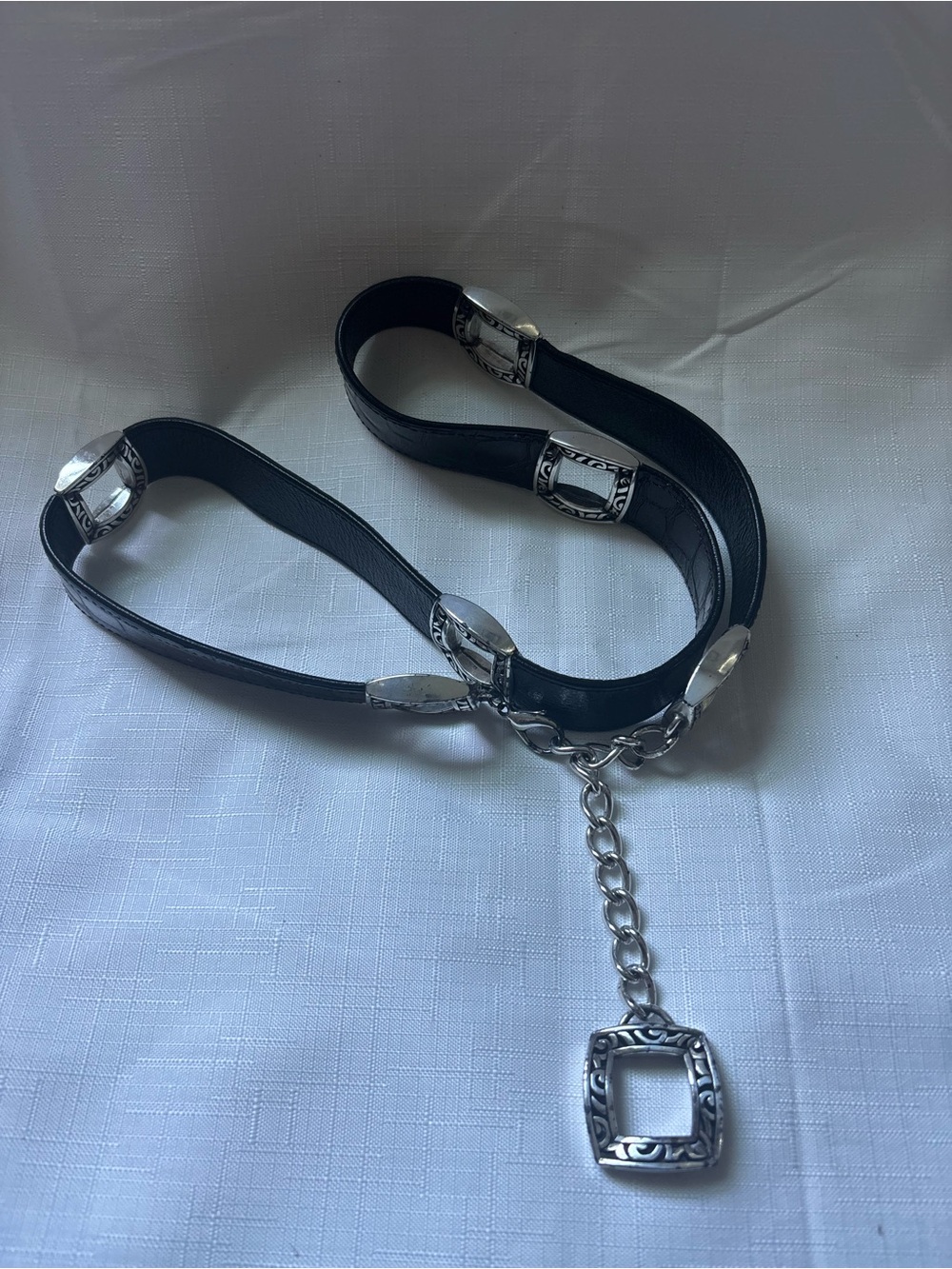 Brighton Black and Brown reversible leather adjustable belt